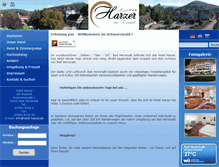 Tablet Screenshot of hotel-harzer.de